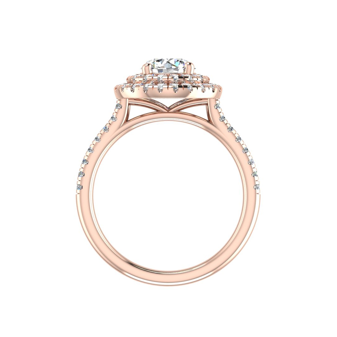 Maya Double Halo Engagement ring